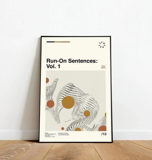 Run On Sentences Vol 1 - Dinos Poster