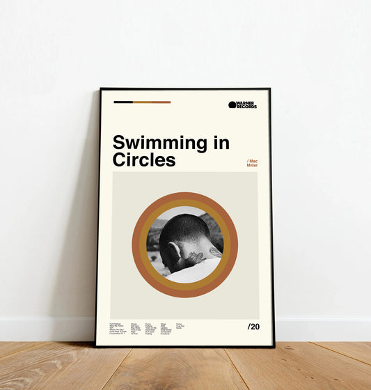 Swimming in Circles - Dinos Poster