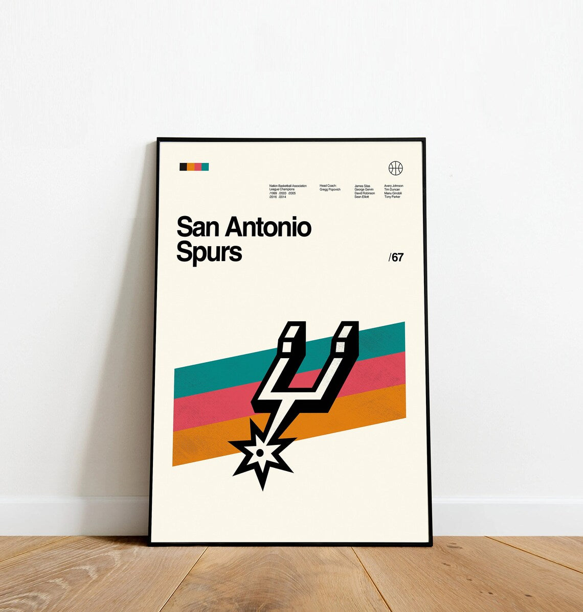 San Antonio Spurs - Dinos Poster