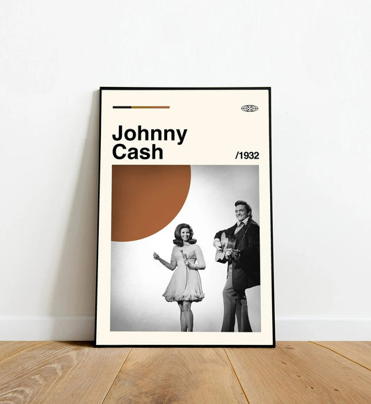 Johnny Cash - Dinos Poster